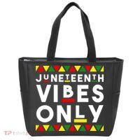 Awesome Juneteenth Shirt Juneteenth Vibes Only Independence Tote Bag thumb 0