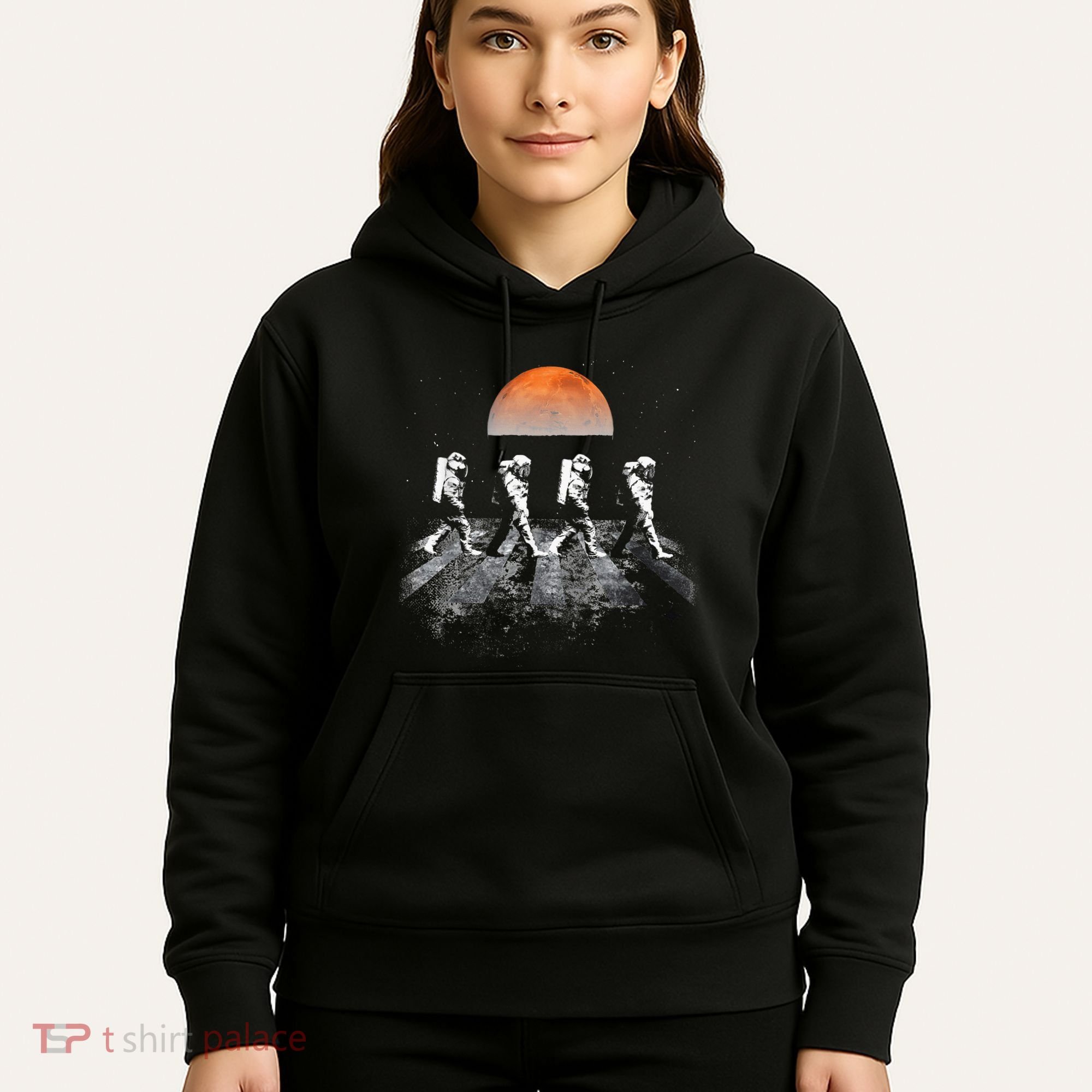 Astronauts Journey To Mars Astronauts In Walking In Space Hoodie
