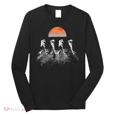 Astronauts Journey To Mars Astronauts In Walking In Space Long Sleeve Shirt