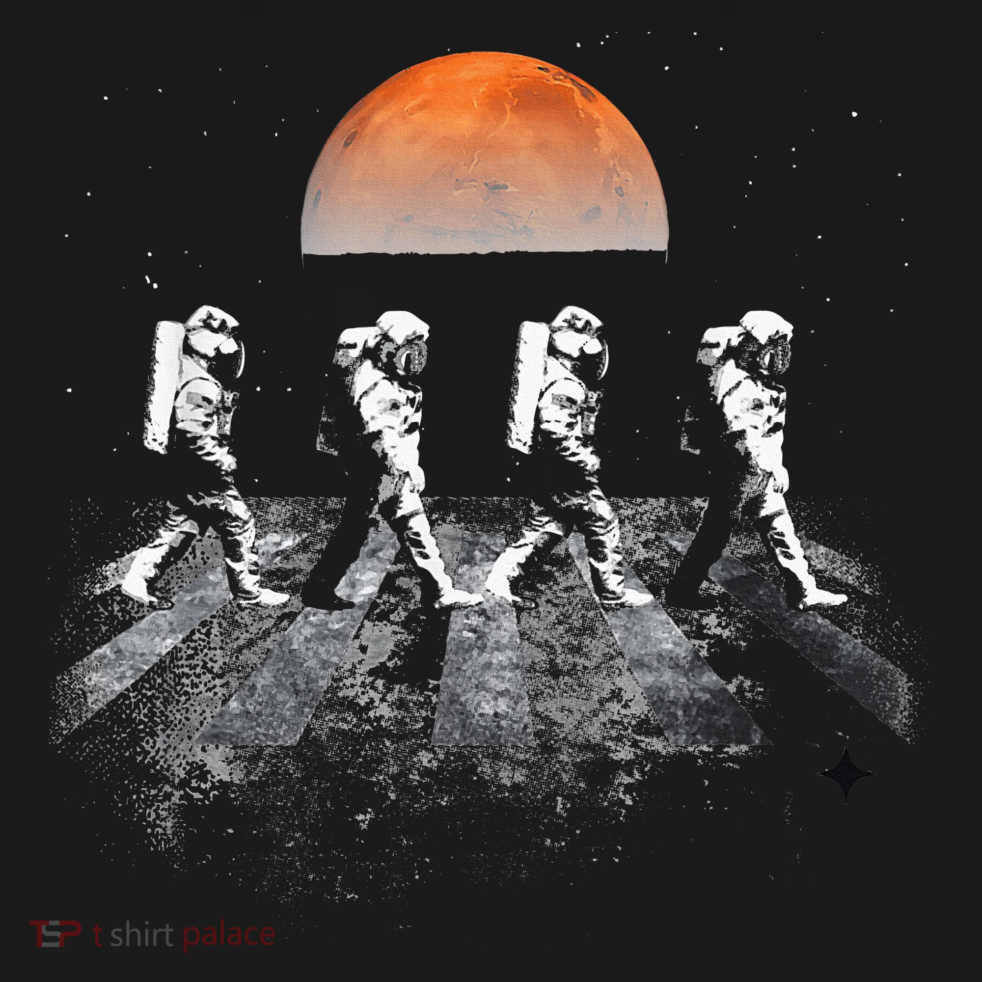 Astronauts Journey To Mars Astronauts In Walking In Space Long Sleeve Shirt