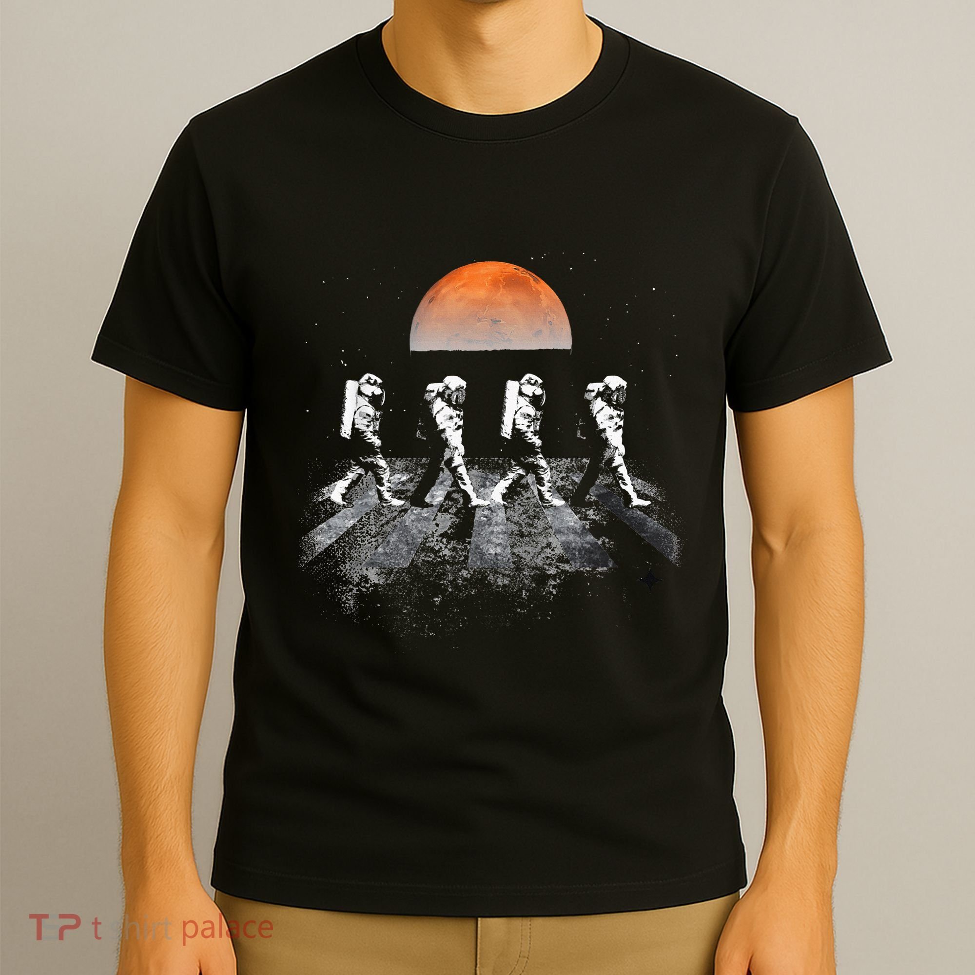 Astronauts Journey To Mars Astronauts In Walking In Space T-Shirt