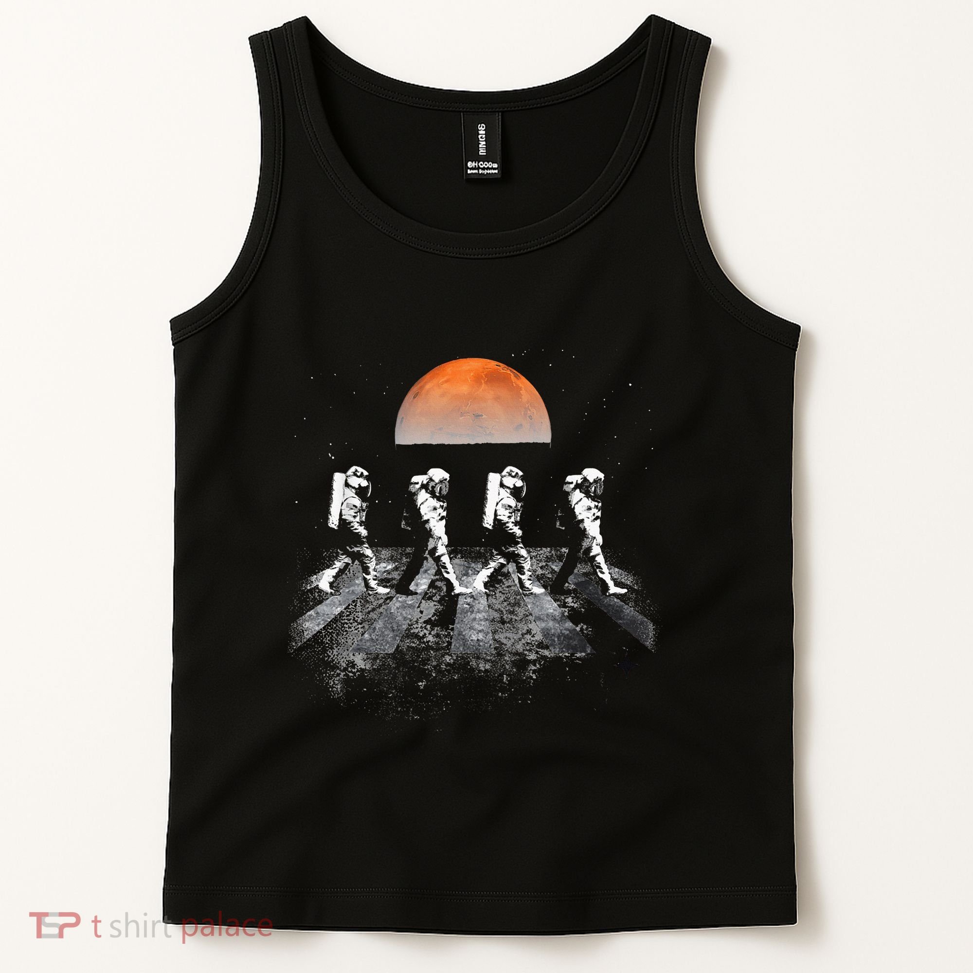 Astronauts Journey To Mars Astronauts In Walking In Space Tank Top