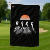 Astronauts Journey To Mars Astronauts In Walking In Space Golf Towel thumb 1