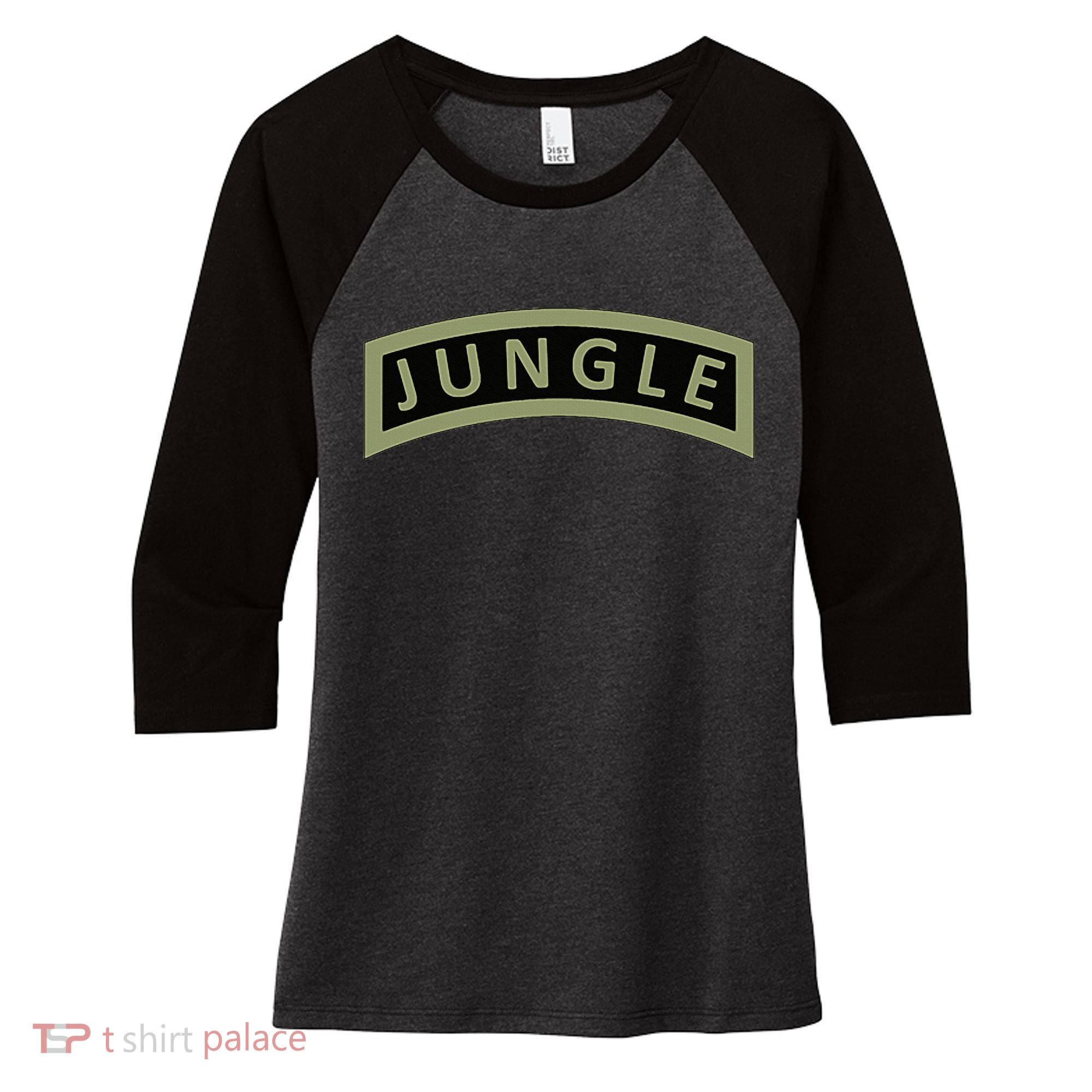 Army Jungle Tab Women's Tri-Blend 3/4-Sleeve Raglan Shirt