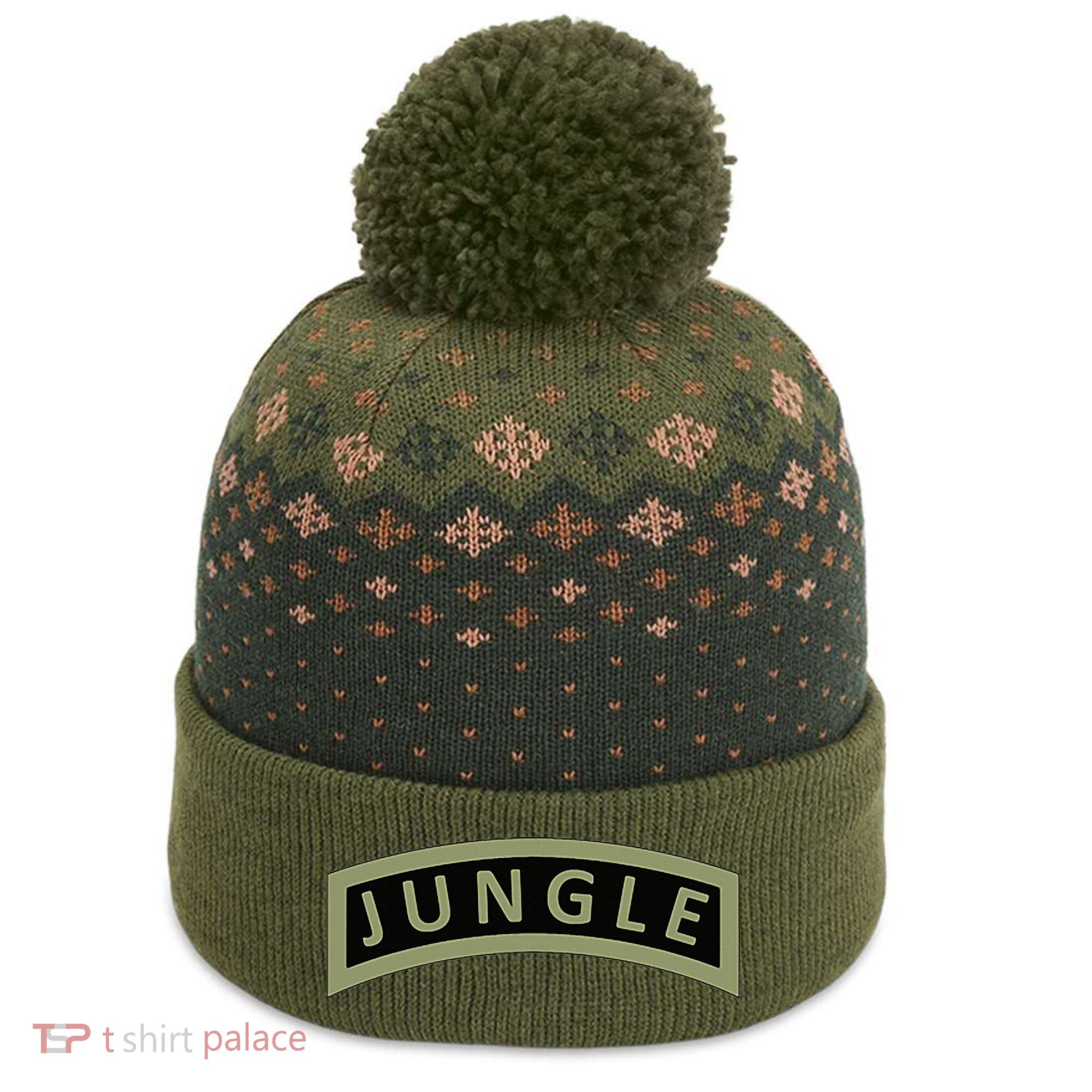 Army Jungle Tab The Baniff Cuffed Pom Beanie