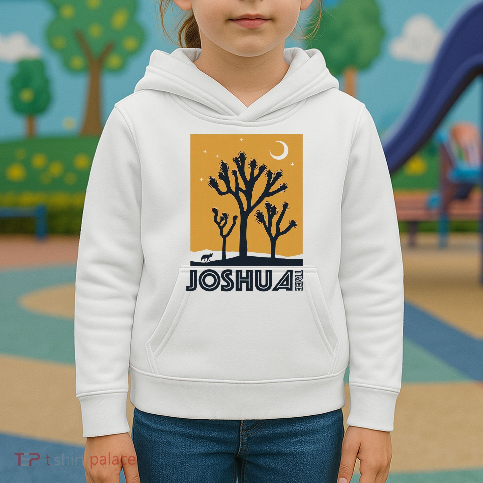 America Joshua Tree California Kids Hoodie