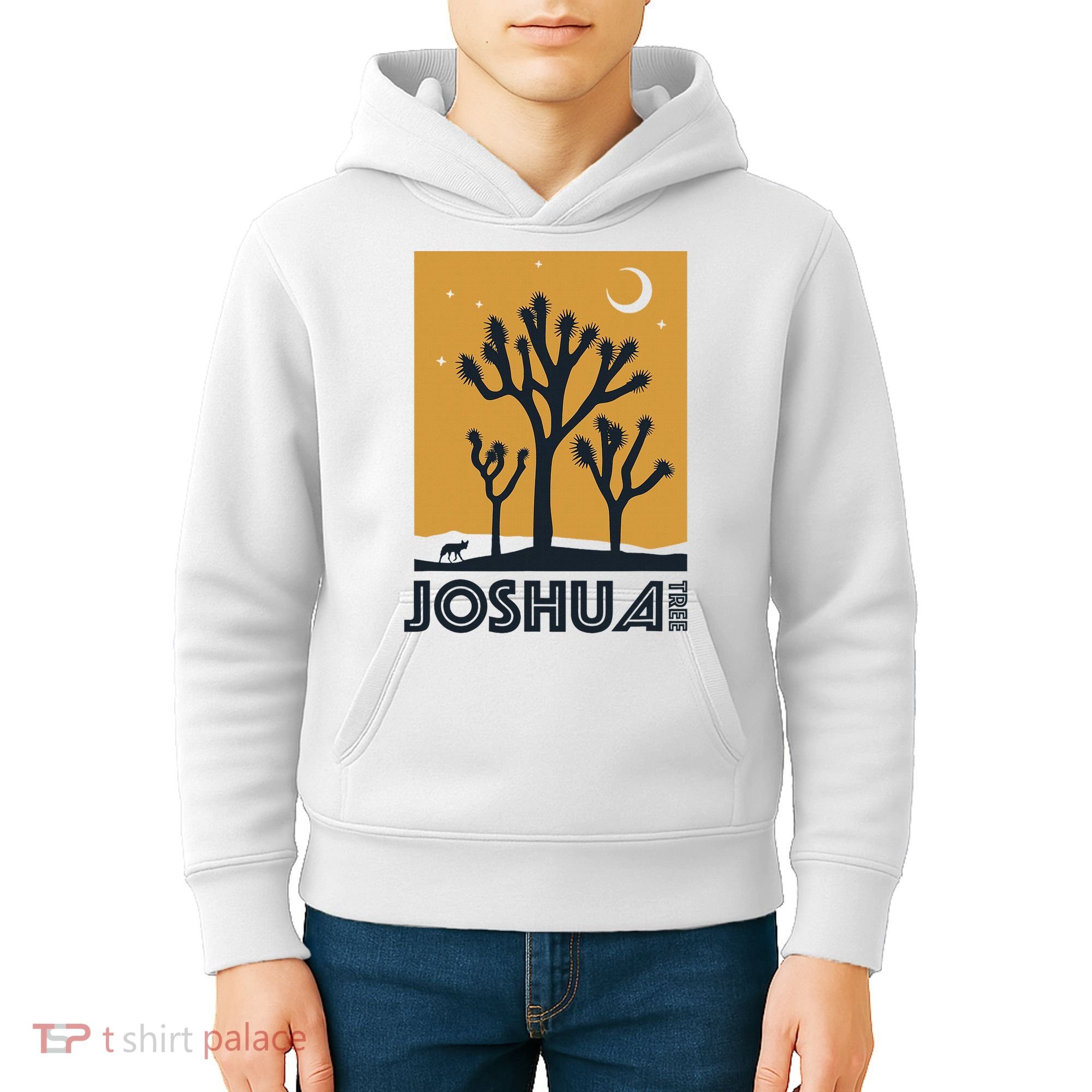 America Joshua Tree California Kids Hoodie