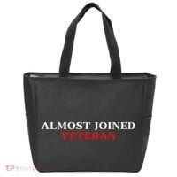 Almost Joined Veteran Funny Apparel Tote Bag thumb 0