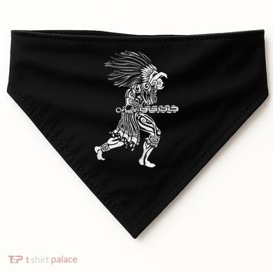 Aztec Jaguar Warrior Mayan Warrior Ancient Aztec USA-Made Doggie Bandana
