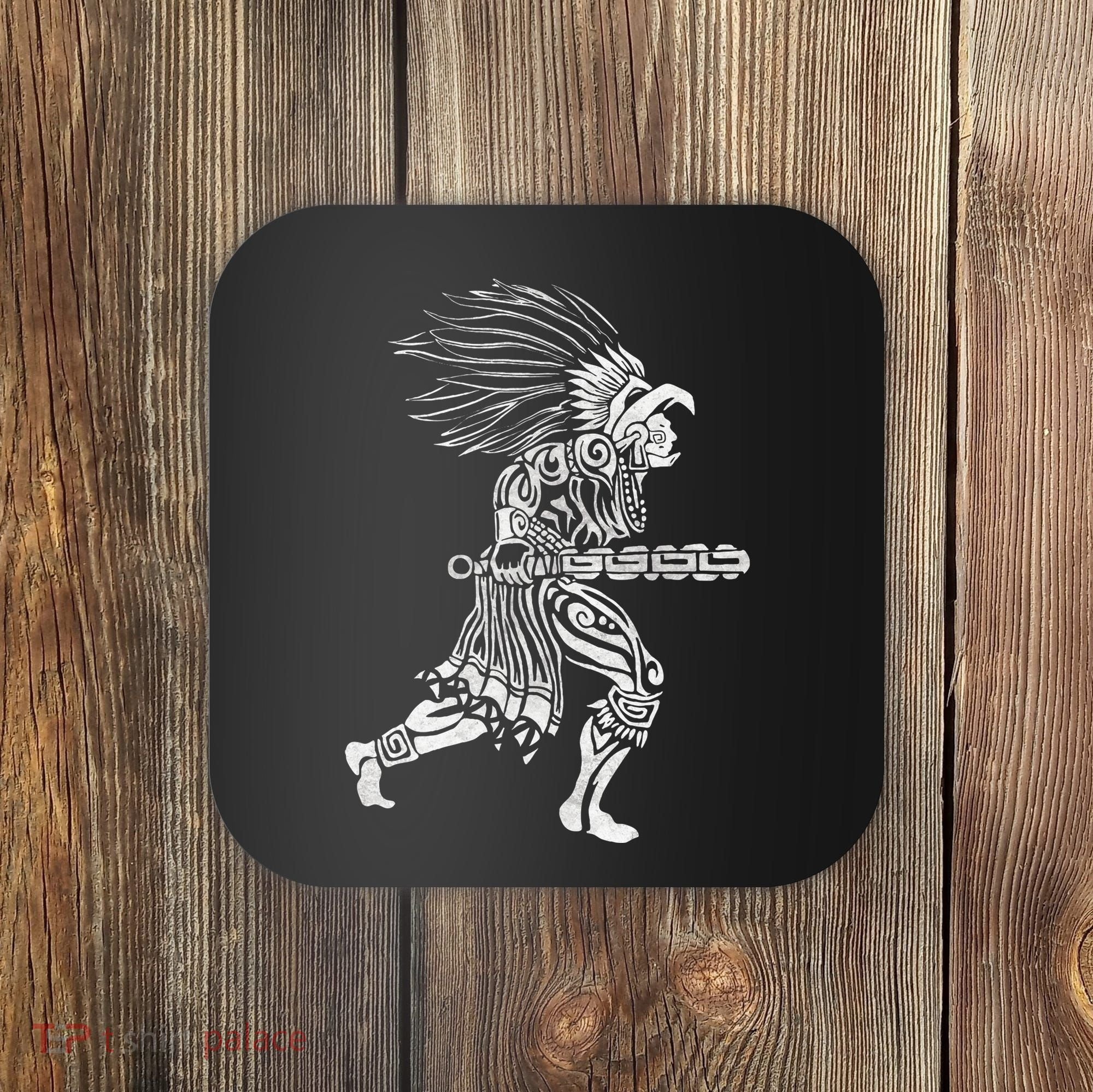 Aztec Jaguar Warrior Mayan Warrior Ancient Aztec Coaster