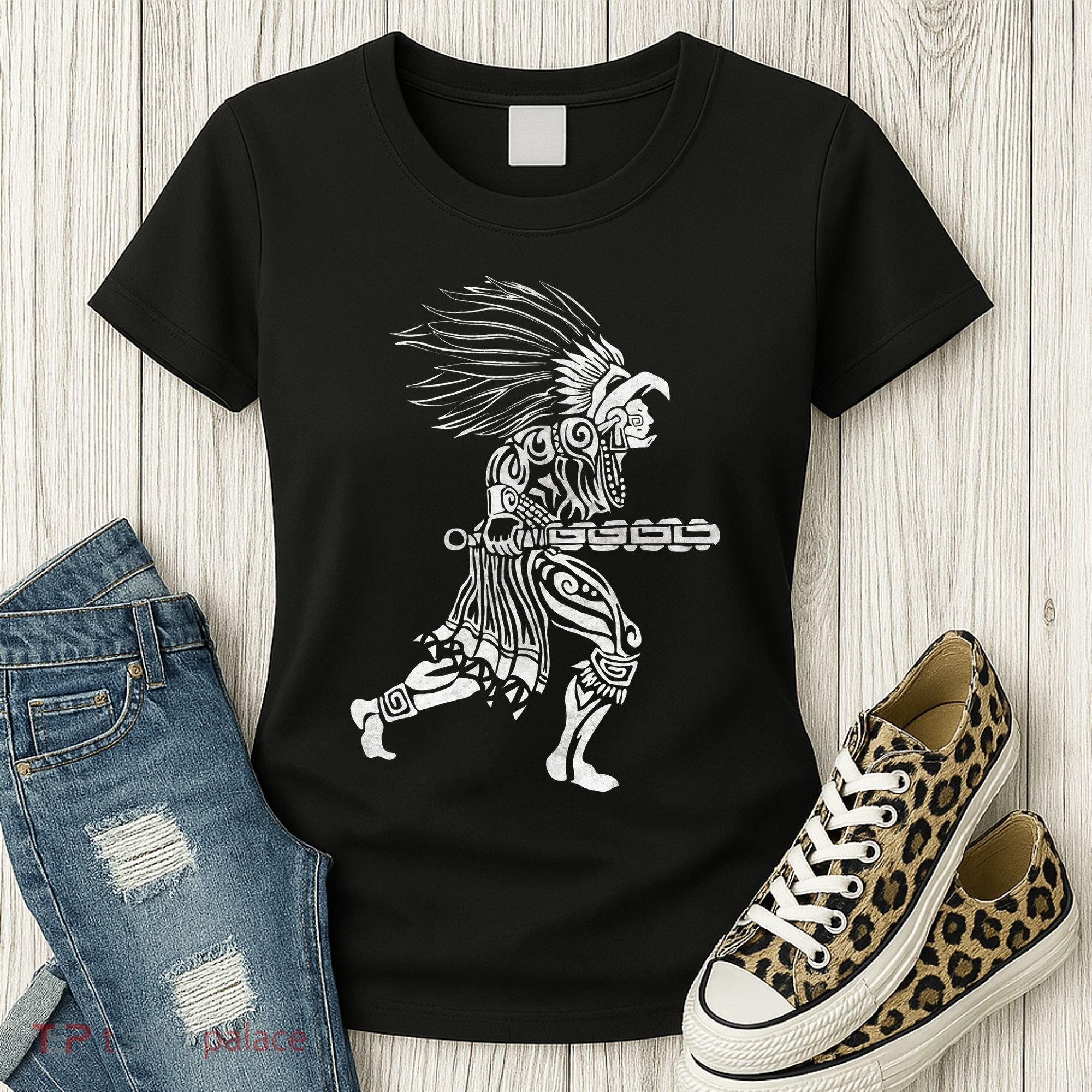 Aztec Jaguar Warrior Mayan Warrior Ancient Aztec Women's T-Shirt
