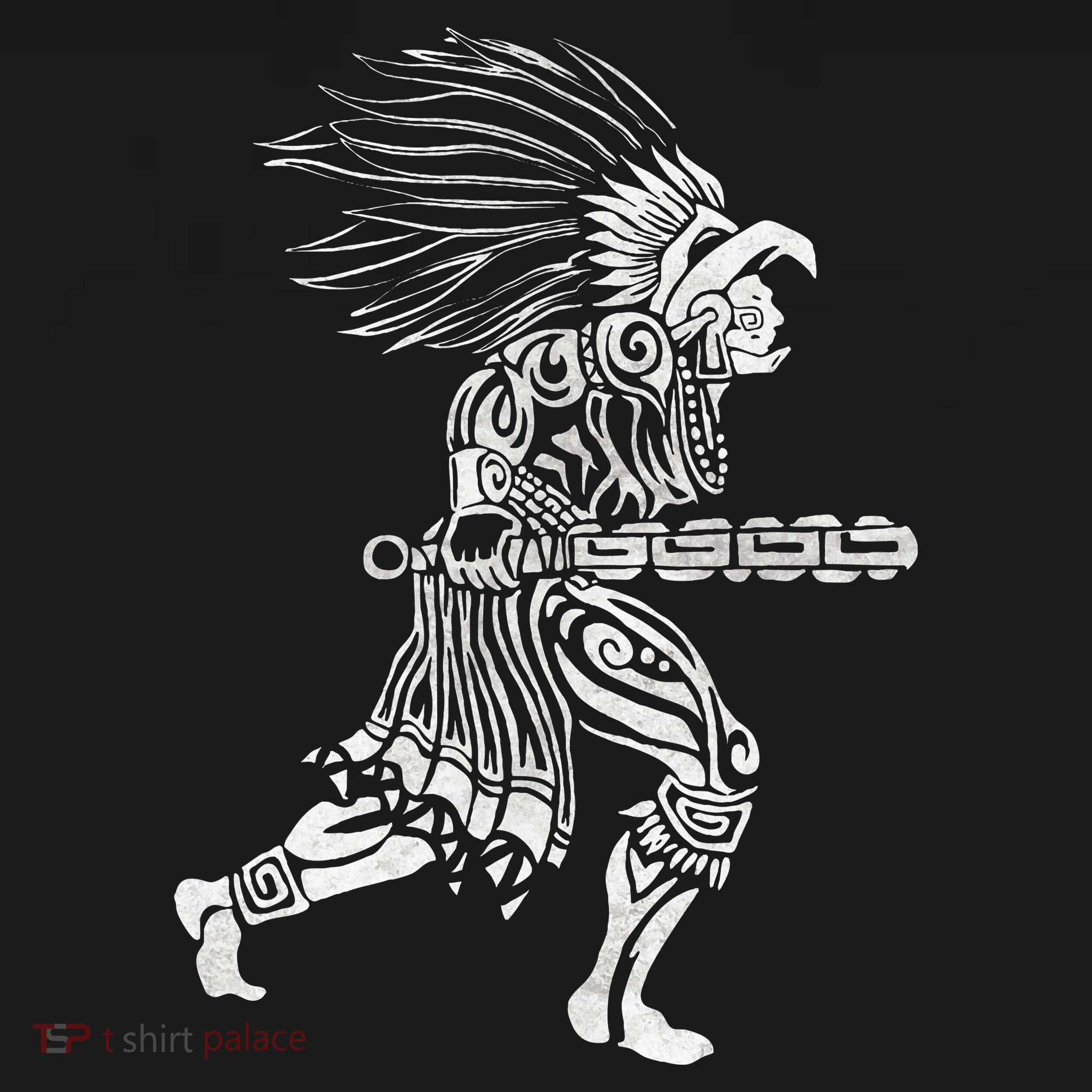 Aztec Jaguar Warrior Mayan Warrior Ancient Aztec Kids Long Sleeve Shirt