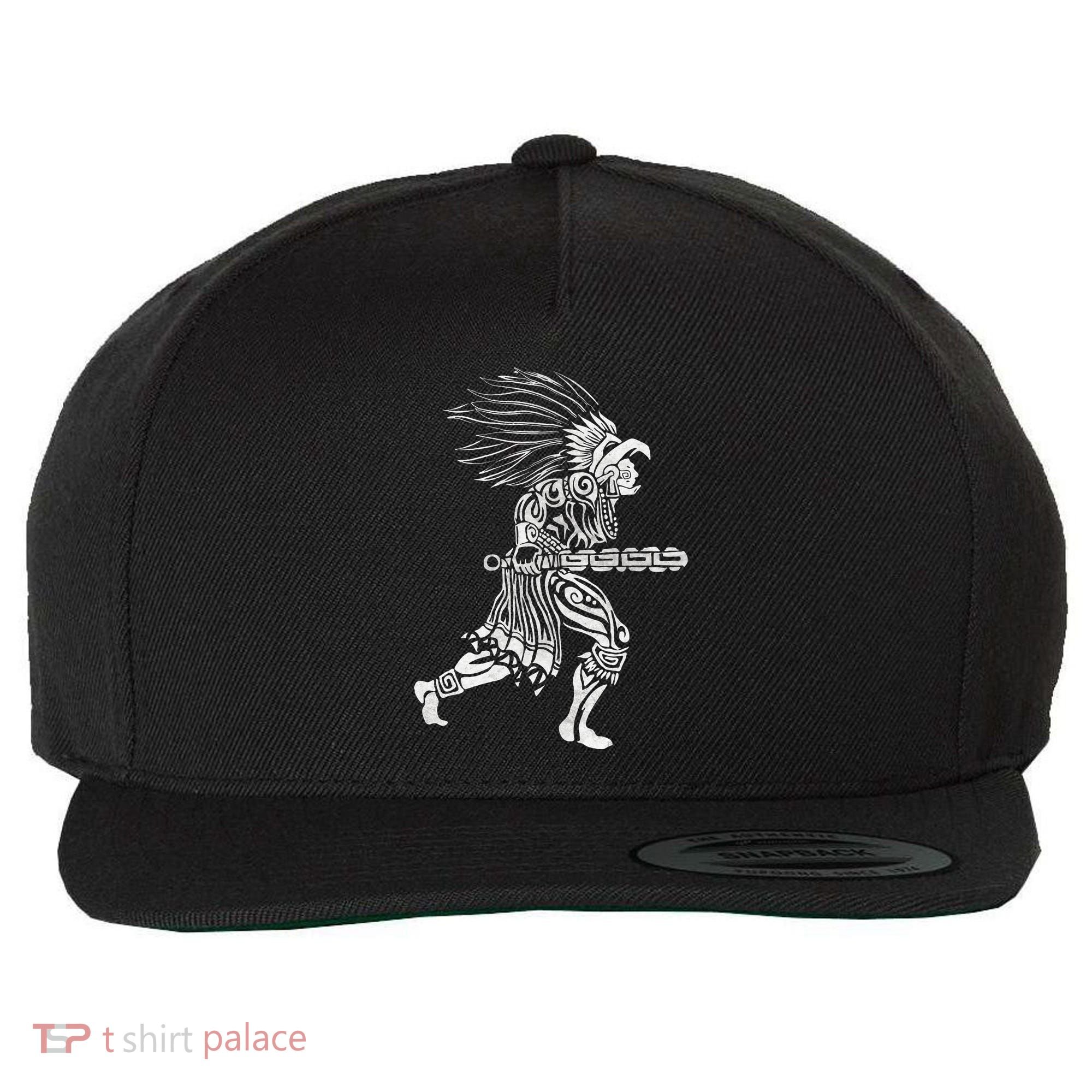 Aztec Jaguar Warrior Mayan Warrior Ancient Aztec Wool Snapback Cap