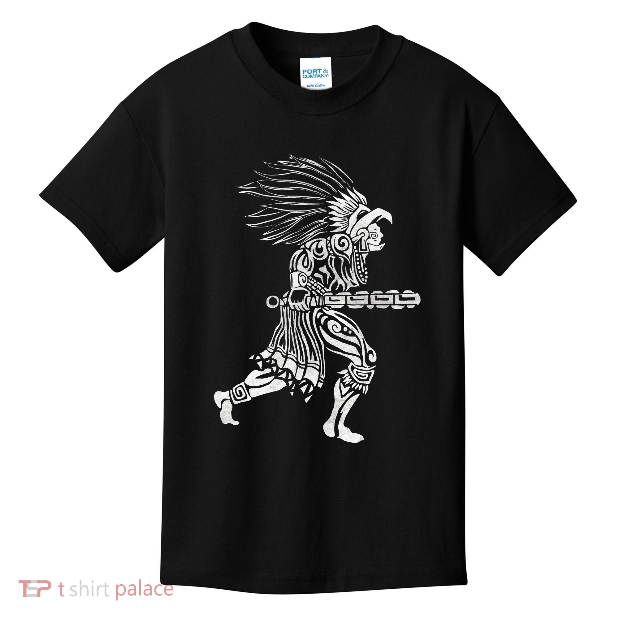 Aztec Jaguar Warrior Mayan Warrior Ancient Aztec Kids T-Shirt