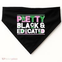 Pretty Black And Educated USA-Made Doggie Bandana thumb 0
