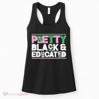 Pretty Black And Educated Women's Tank Top thumb 0