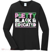 Pretty Black And Educated Women's Long Sleeve Shirt thumb 0