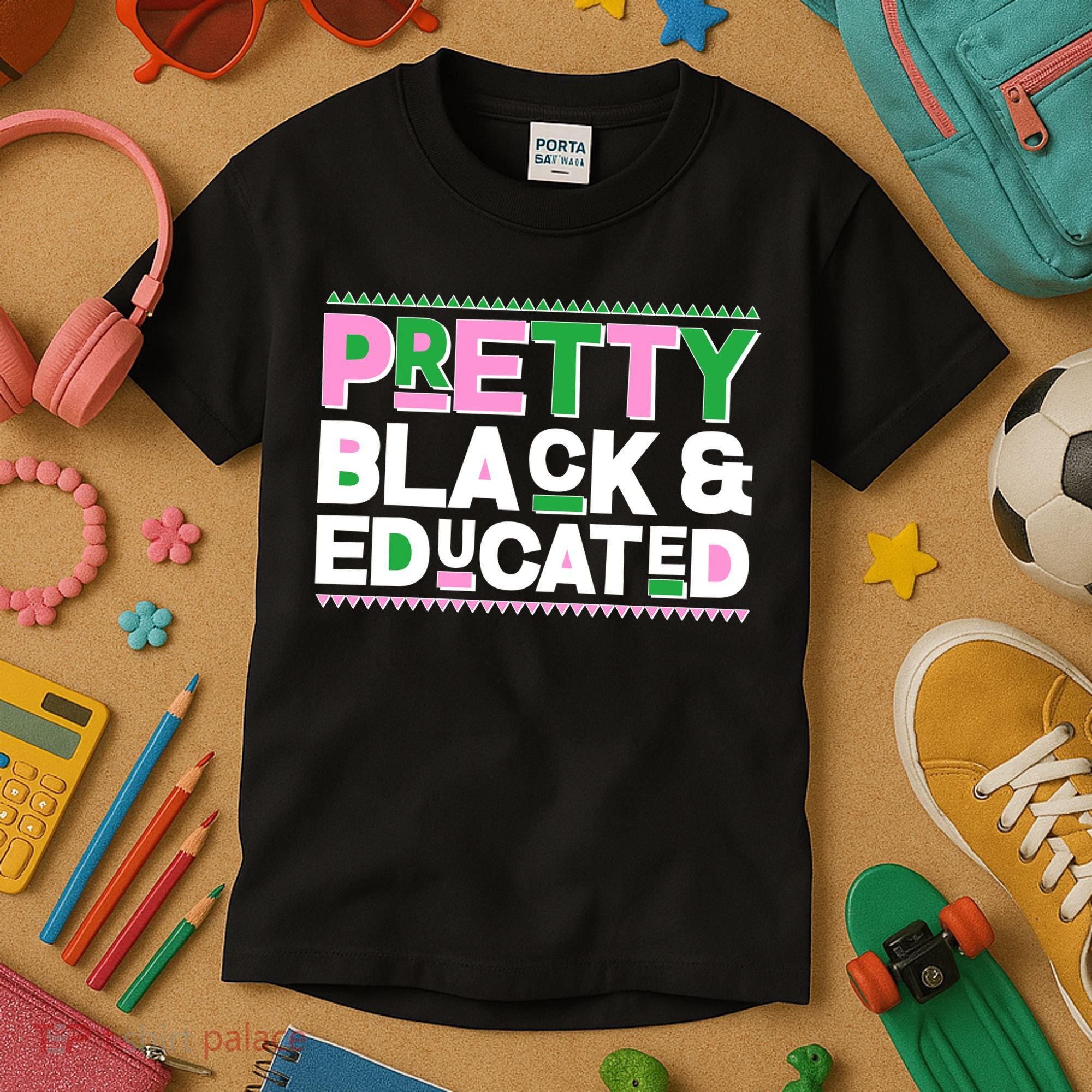 Pretty Black And Educated Kids T-Shirt