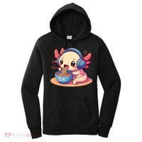 Anime Kawaii Axolotl Eating Ramen Noodles Women's Hoodie thumb 0