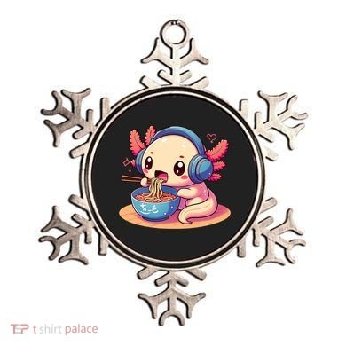 Anime Kawaii Axolotl Eating Ramen Noodles Ornament