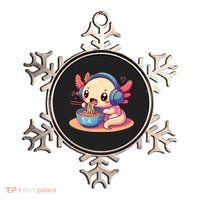 Anime Kawaii Axolotl Eating Ramen Noodles Ornament thumb 0