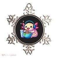 Anime Kawaii Axolotl Eating Ramen Noodles Funny Ornament thumb 0