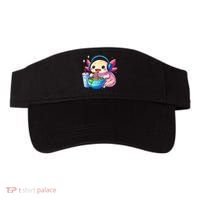 Anime Kawaii Axolotl Eating Ramen Noodles Funny Visor thumb 0