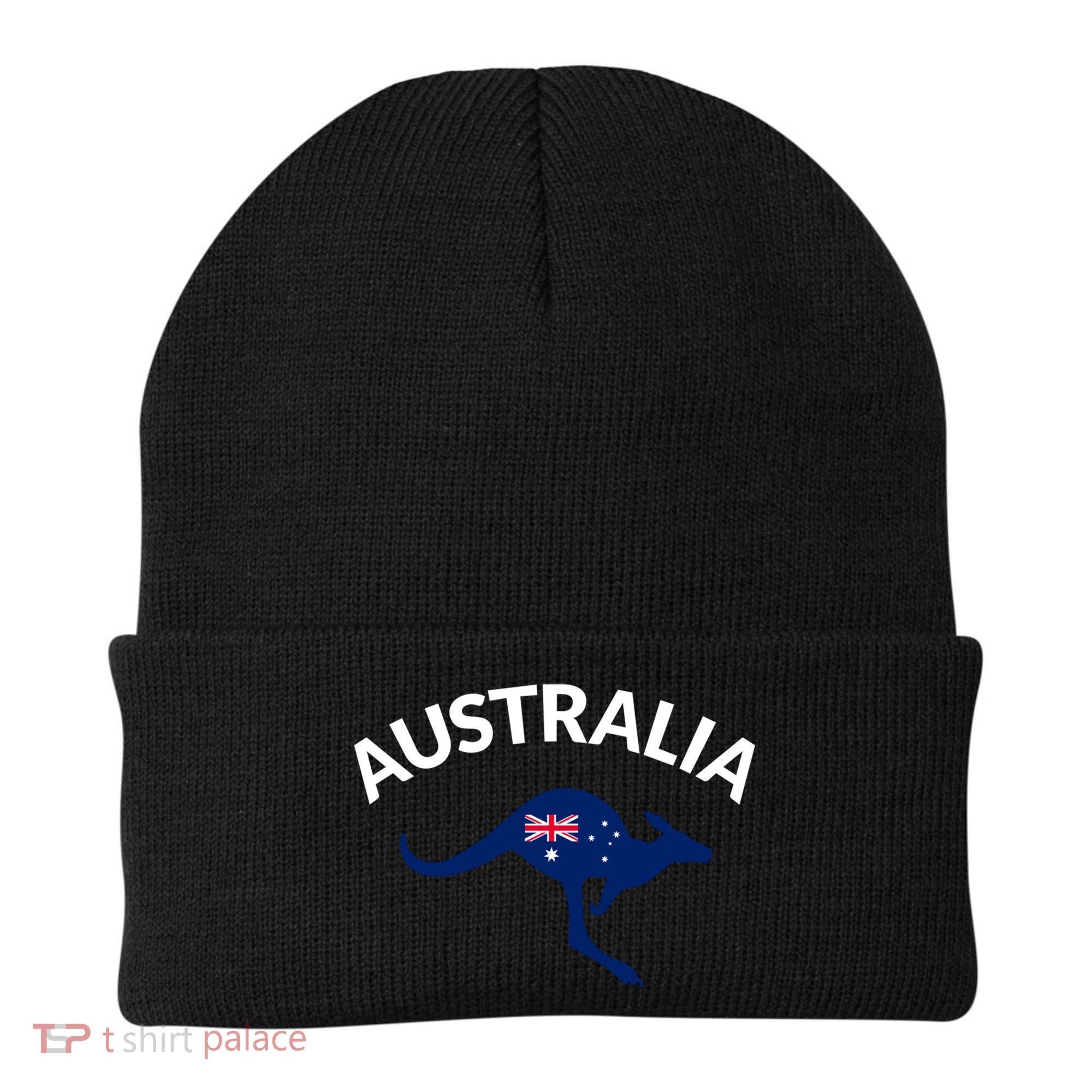 Australian Kangaroo Australia Flag Souvenir Gift Beanie