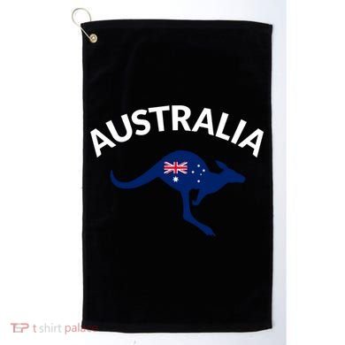 Australian Kangaroo Australia Flag Souvenir Gift Golf Towel