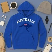 Australian Kangaroo Australia Flag Souvenir Gift Hoodie thumb 3