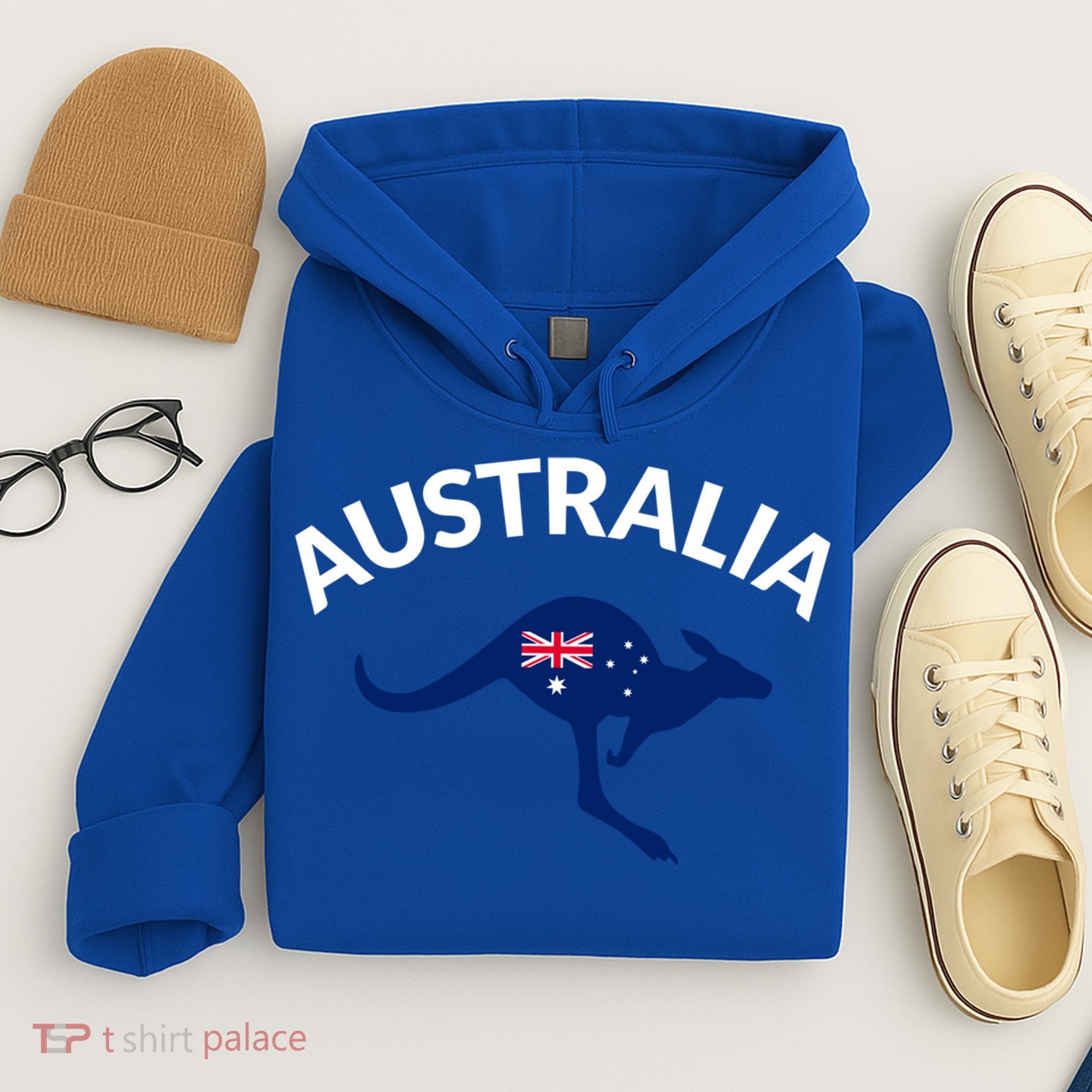 Australian Kangaroo Australia Flag Souvenir Gift Hoodie