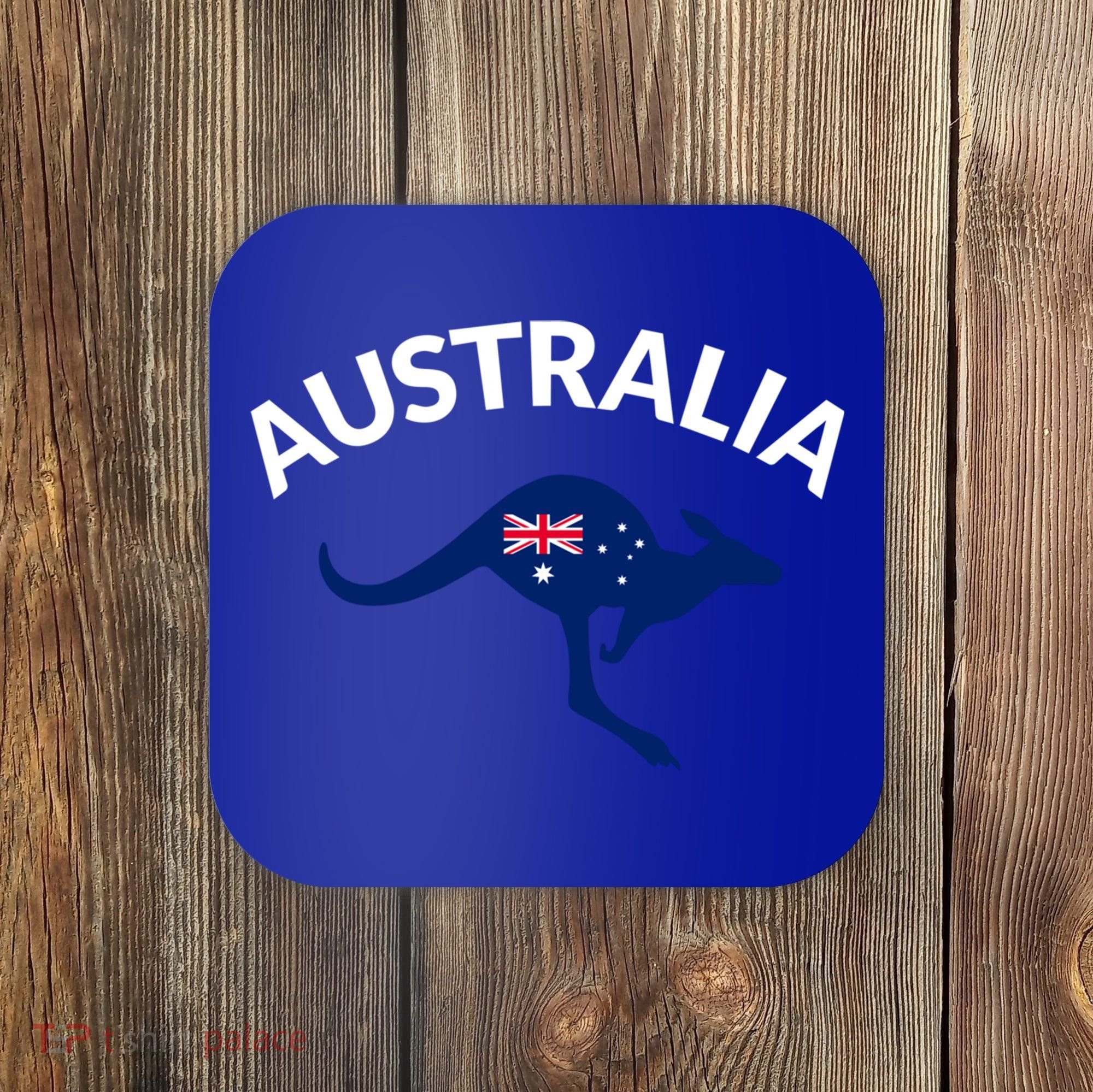 Australian Kangaroo Australia Flag Souvenir Gift Coaster