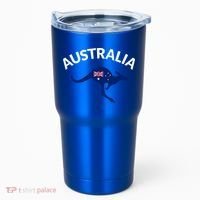 Australian Kangaroo Australia Flag Souvenir Gift Tumbler thumb 0