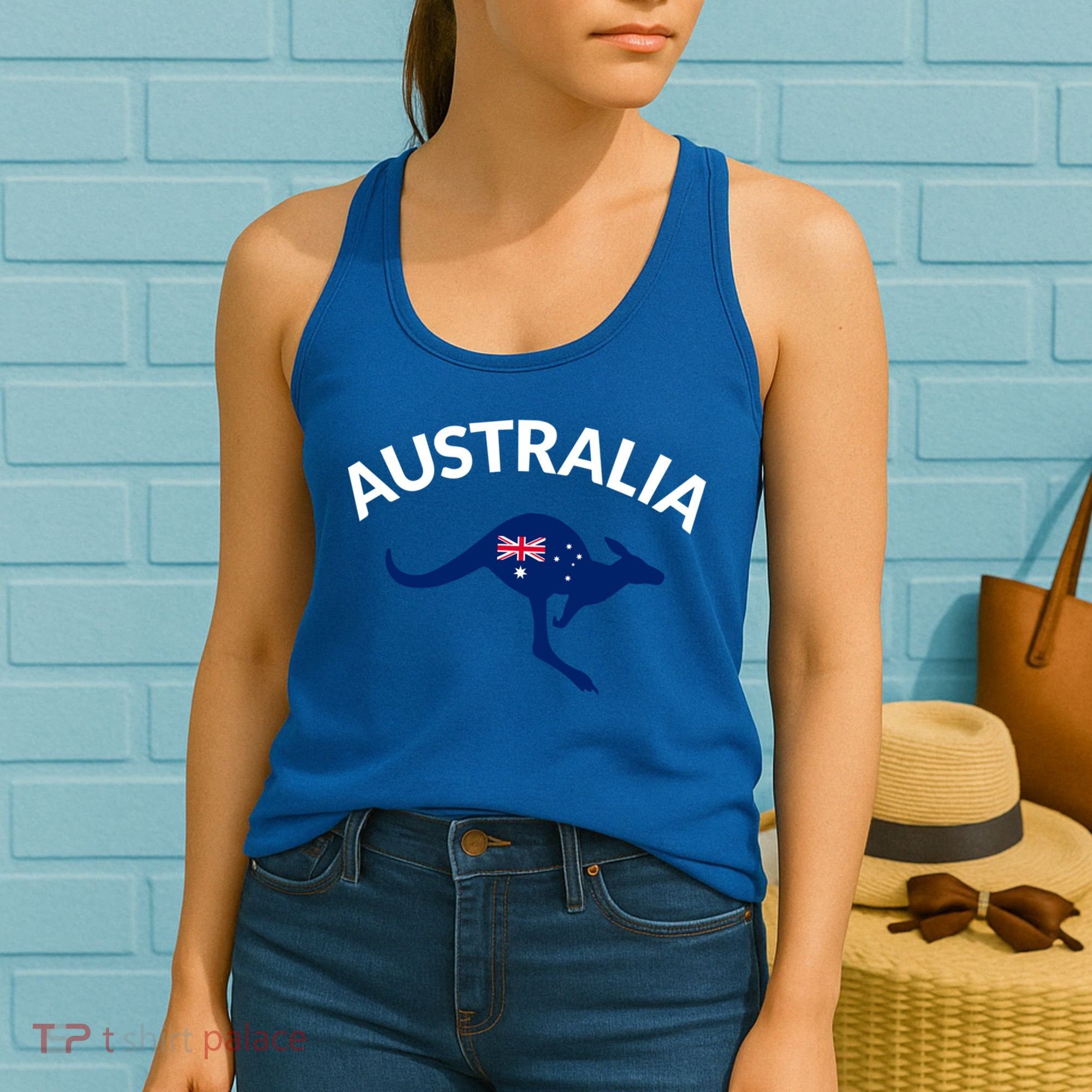 Australian Kangaroo Australia Flag Souvenir Gift Women's Tank Top