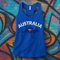 Australian Kangaroo Australia Flag Souvenir Gift Women's Tank Top thumb 3