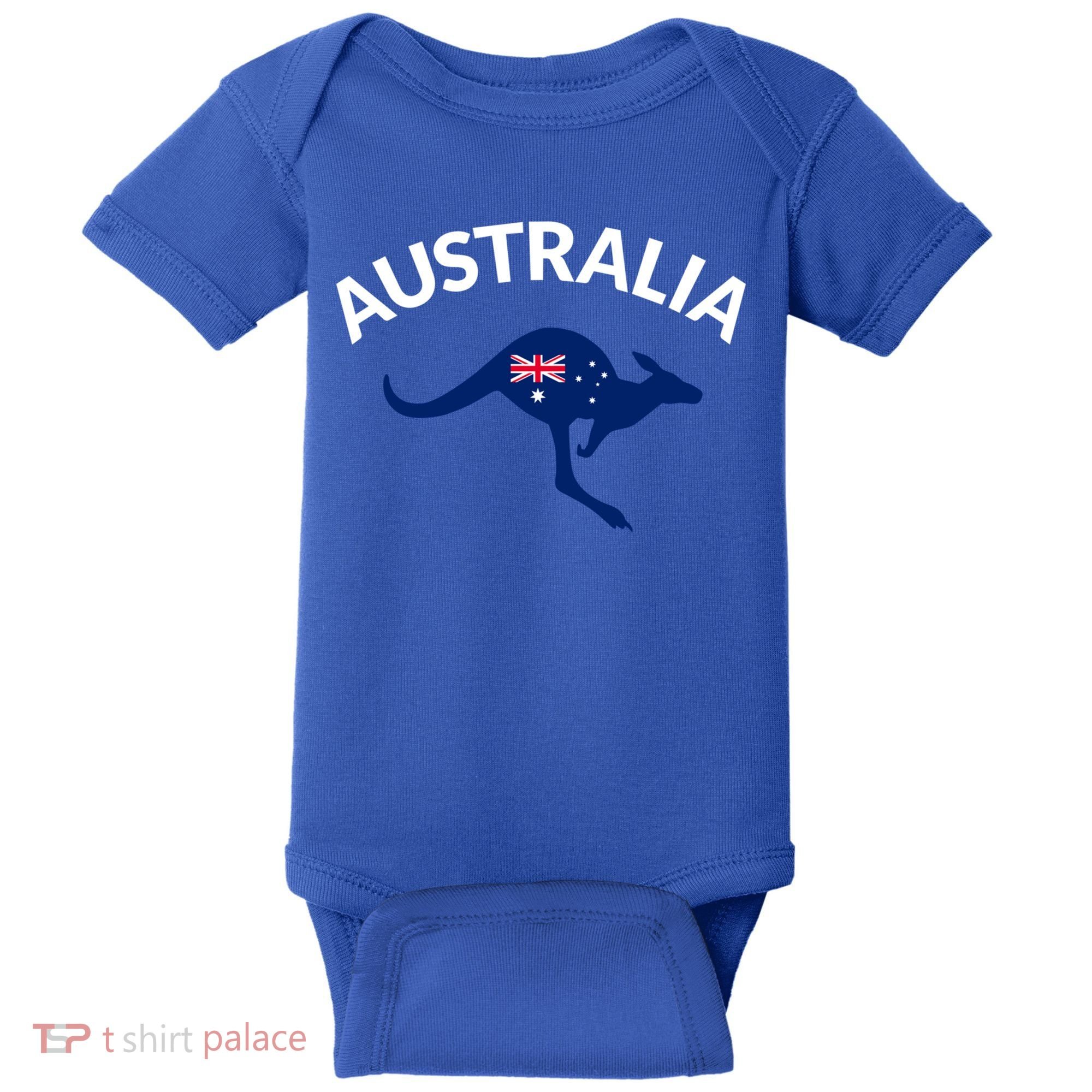 Australian Kangaroo Australia Flag Souvenir Gift Baby Bodysuit