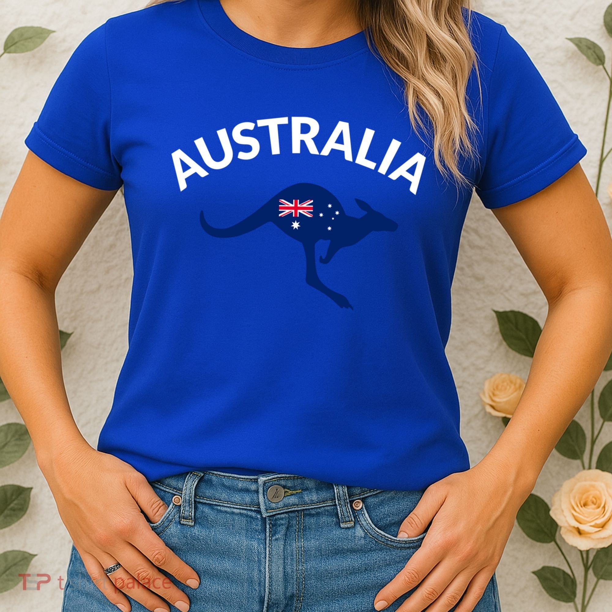 Australian Kangaroo Australia Flag Souvenir Gift Women's T-Shirt