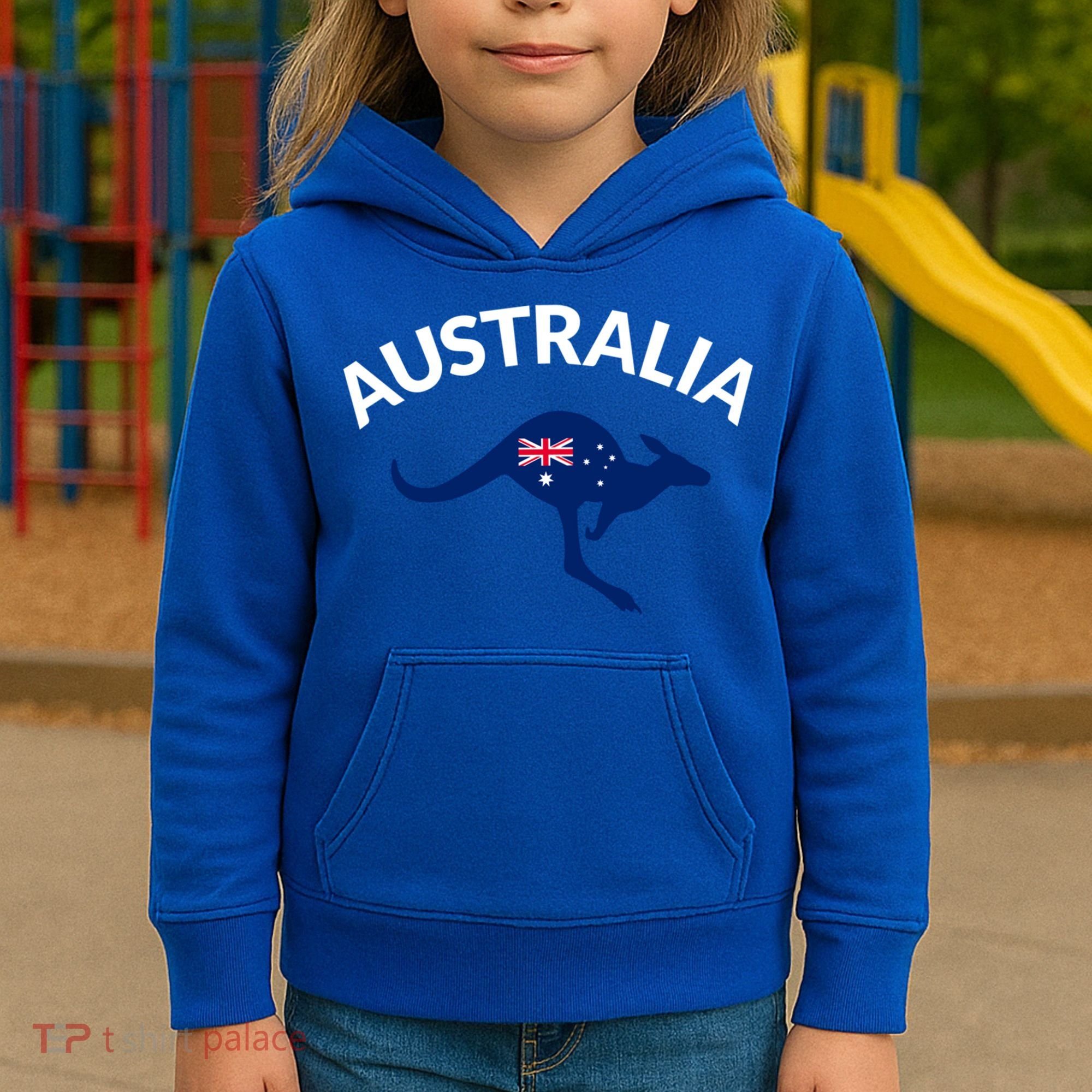 Australian Kangaroo Australia Flag Souvenir Gift Kids Hoodie