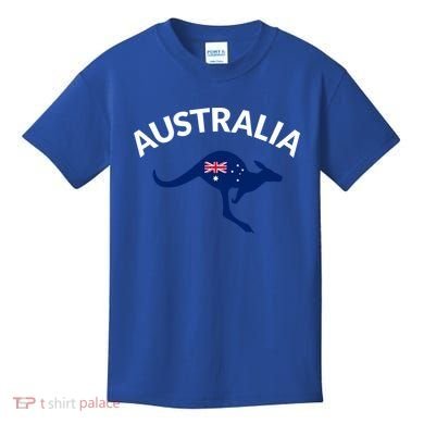 Australian Kangaroo Australia Flag Souvenir Gift Kids T-Shirt