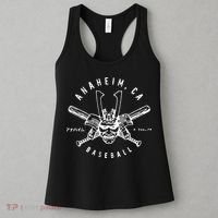 Angels Kabuto Anaheim Samurai Helmet Women's Tank Top thumb 3