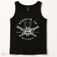 Angels Kabuto Anaheim Samurai Helmet Tank Top thumb 2