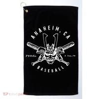 Angels Kabuto Anaheim Samurai Helmet Golf Towel thumb 0