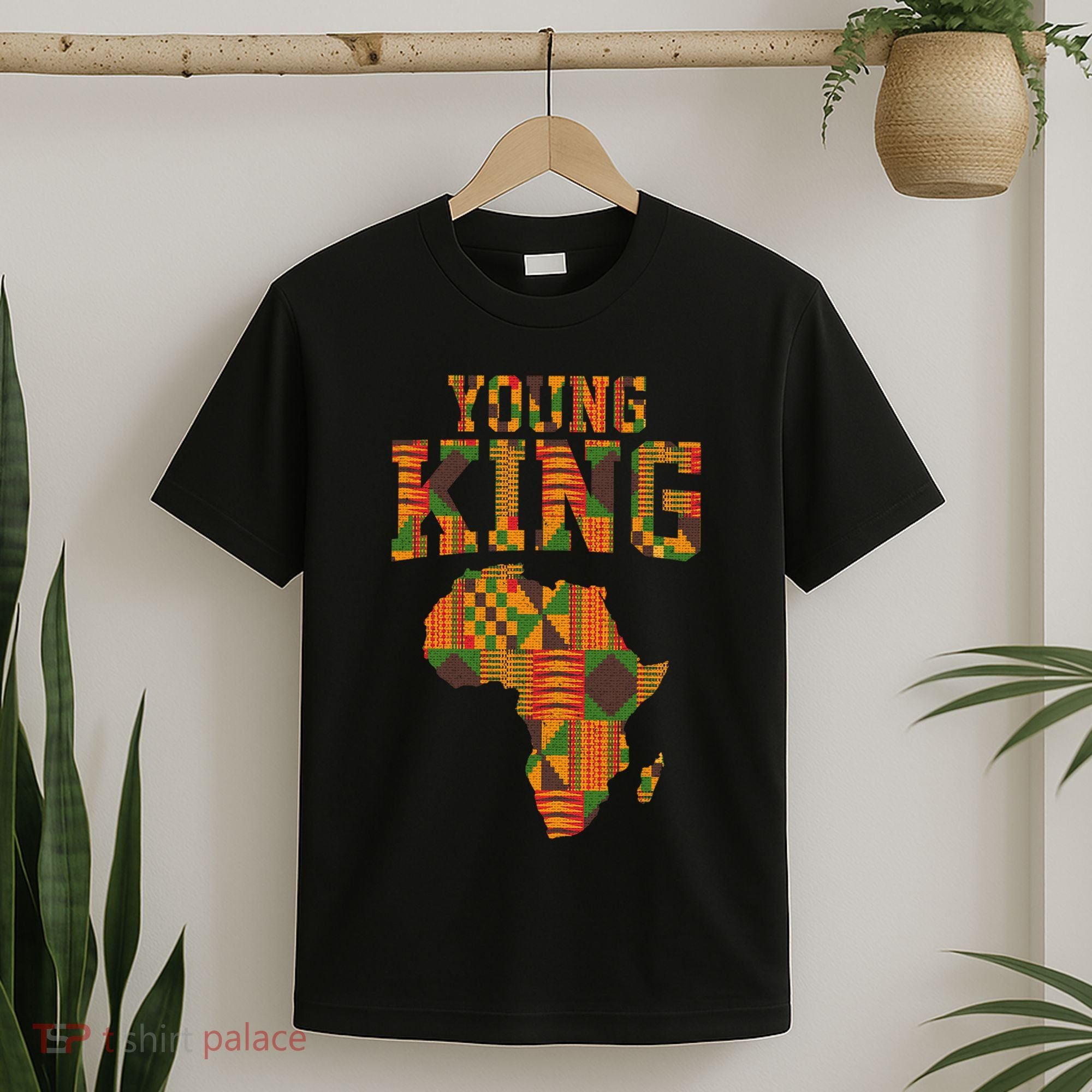 African King Art For Kente Cloth African Print T-Shirt