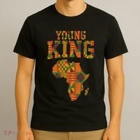 African King Art For Kente Cloth African Print T-Shirt thumb 3