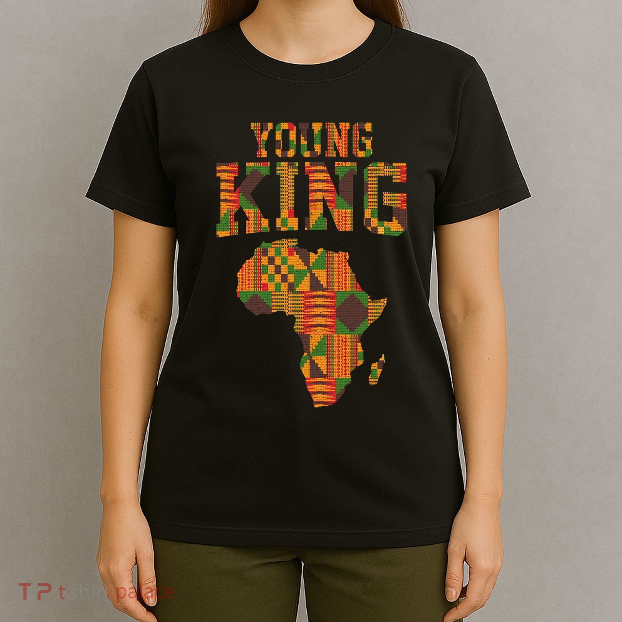 African King Art For Kente Cloth African Print T-Shirt
