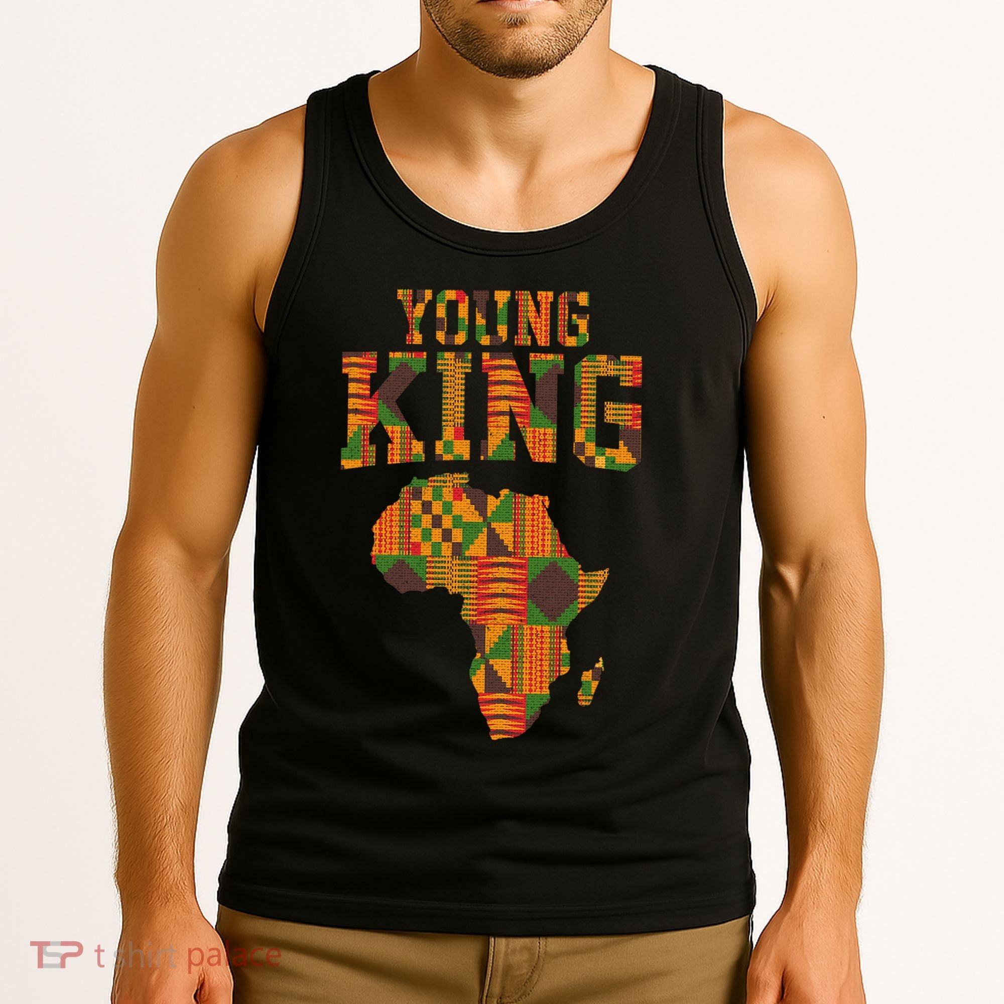 African King Art For Kente Cloth African Print Tank Top