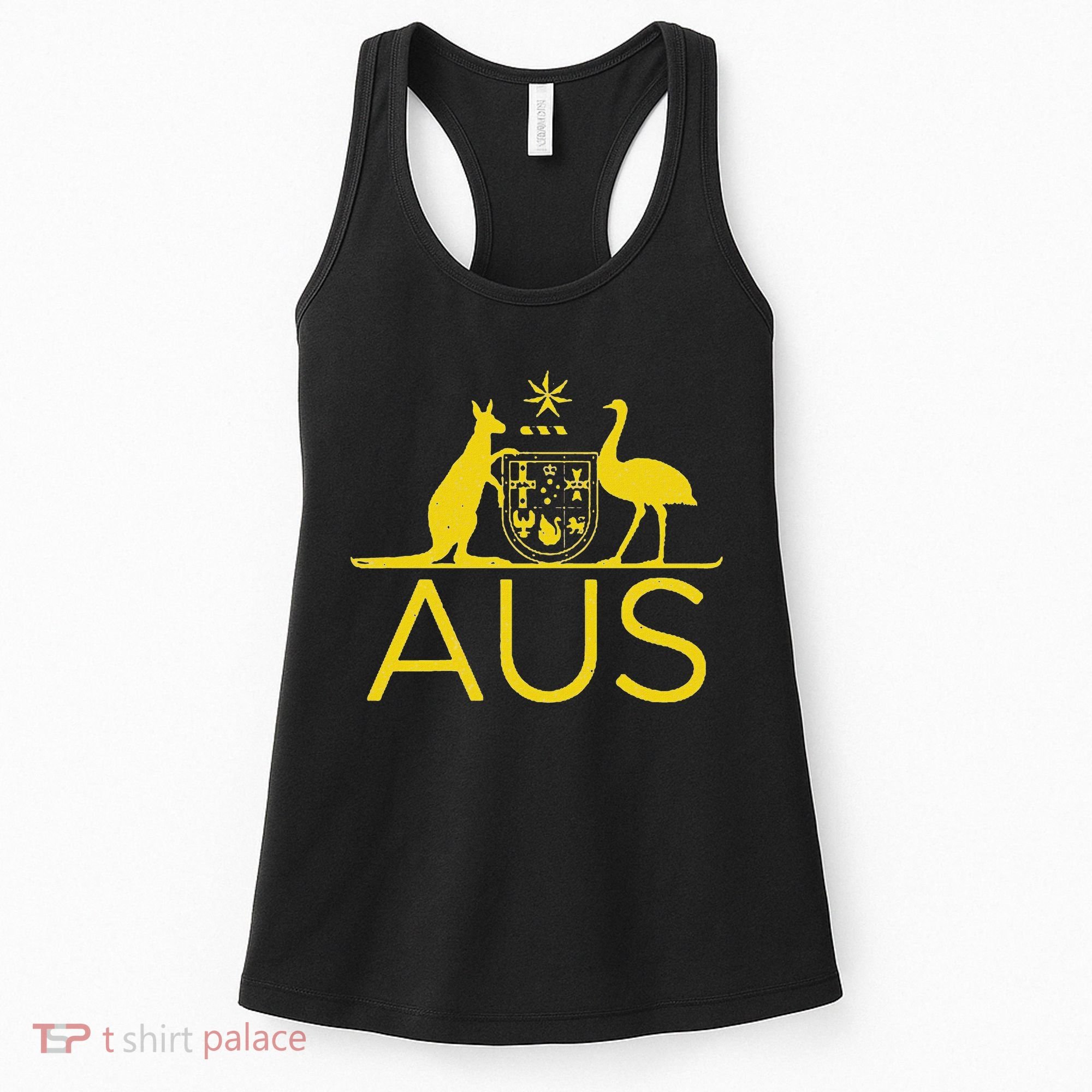 Australia Kangaroo And Emu Coat Of Arms Aus Aussie Sports Women's Tank Top