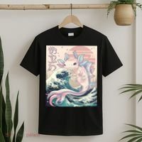 Axolotl Kaiju Anime Japanese Vintage Art T-Shirt thumb 2