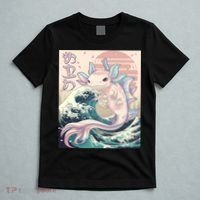 Axolotl Kaiju Anime Japanese Vintage Art T-Shirt thumb 5