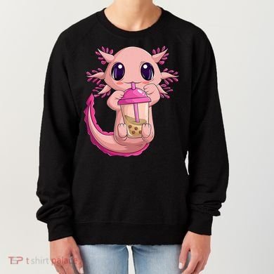 Axolotl Kawaii Anime Boba Tea Women's Sweatshirt